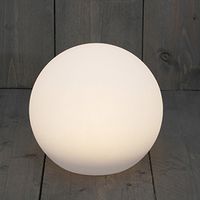 Solar bol lamp - kunststof - D30 cm - warm wit - tuinverlichting - thumbnail