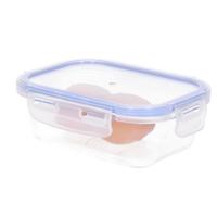CM Vershoudbakje/lunchbox - luchtdicht - met clips - glas - 16 x 11 x 6 cm - 420 ml CM Vershoudbakje/lunchbox - luchtdicht - met clips - glas - 16 x 11 x 6 cm - 420 ml