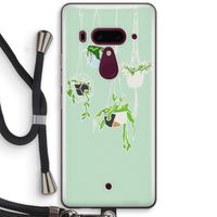 Hang In There: HTC U12+ Transparant Hoesje met koord