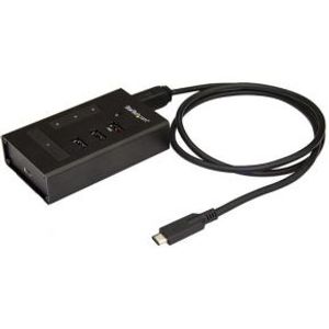 StarTech.com HB30C3A1CST USB 3.0 (3.1 Gen 1) Type-B 5000Mbit/s Zwart hub & concentrator