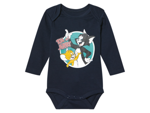 Baby romper Looney Tunes of Tom en Jerry (Zwart, 74/80)