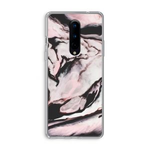 Roze stroom: OnePlus 8 Transparant Hoesje