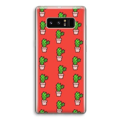 Mini cactus: Samsung Galaxy Note 8 Transparant Hoesje