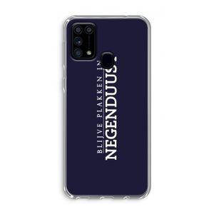 Blijve plakken in Negenduust: Samsung Galaxy M31 Transparant Hoesje