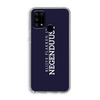 Blijve plakken in Negenduust: Samsung Galaxy M31 Transparant Hoesje