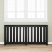 VidaXL Radiatorafdekking zwart eiken 175 x 20 x 82 cm bewerkt hout