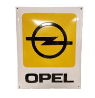 Opel Logo Emaille Bord - 50 x 40cm
