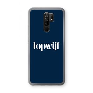Topwijf Navy: Xiaomi Redmi 9 Transparant Hoesje