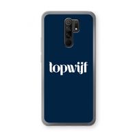 Topwijf Navy: Xiaomi Redmi 9 Transparant Hoesje