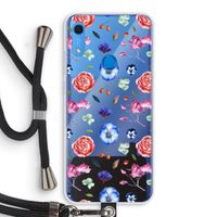 Bloemetjes: Huawei Y6s Transparant Hoesje met koord