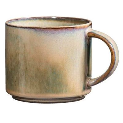 Mok met oor Studio - Groen - Stoneware - 380 ml - Leen Bakker