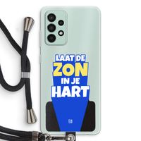 Laat de zon in je hart: Samsung Galaxy A52s 5G Transparant Hoesje met koord