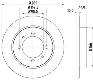 Remschijf Gecoat 54024PRO 8DD355105471