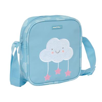 Schoudertas Safta Wolken Blauw 16 x 18 x 4 cm