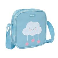 Schoudertas Safta Wolken Blauw 16 x 18 x 4 cm