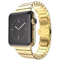 Apple Watch Series 9/8/SE (2022)/7/SE/6/5/4/3/2/1 roestvrijstalen band - 41mm/40mm/38mm - goud - thumbnail