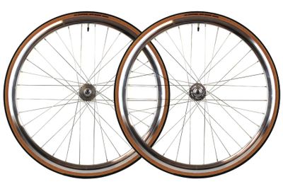 Santafixie 30mm Wielset + Binnenbanden + Banden - Zilver Classic Santafixie 30mm Wielset + Binnenbanden + Banden - Zilver Classic