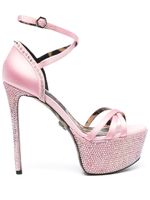 Philipp Plein sandales à plateforme à ornements - Rose - thumbnail