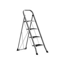 Trapladder met 3 treden grijs-zwart, Duif grijs / 4 treden