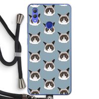 It's a Purrr Case: Honor Note 10 Transparant Hoesje met koord