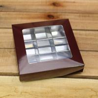 Bonbon doosjes - Chocolade doosje - Aubergine 179 basic - 24 stuks