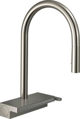 Hansgrohe Aquno Select M81 ééngreeps keukenkraan 170, uittrekbare vuistdouche, 3jet, rvs look
