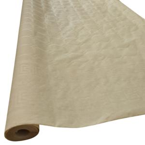 Tafellaken/tafelkleed rol papier - 2x - 800 x 118 cm - beige - Lange tafels - Damast papier