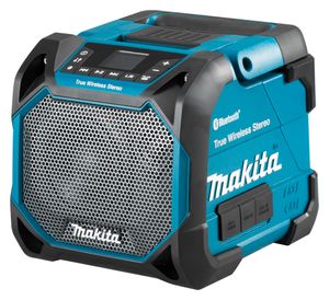 Makita DMR203 portable/party speaker Draadloze stereoluidspreker Zwart, Blauw