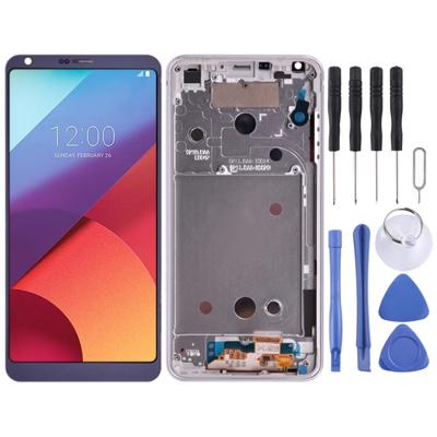 LCD-scherm en digitizer volledige montage met frame voor LG G6/H870/H870DS/H872/LS993/VS998/US997 (paars)