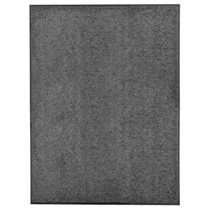 VidaXL Deurmat wasbaar 90x120 cm antraciet