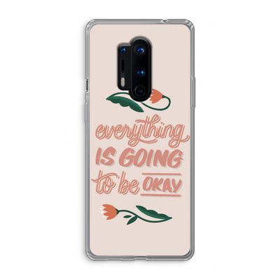 Optimistic flower girl: OnePlus 8 Pro Transparant Hoesje