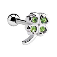 Helixpiercing met Clover Leaf Design Chirurgisch staal 316L Helix / Tragus