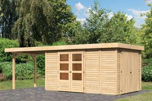 Woodfeeling | Tuinhuis Retola 6 met Overkapping 2,8 en Opslagruimte