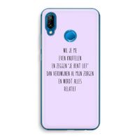 Relatief: Huawei P20 Lite Transparant Hoesje