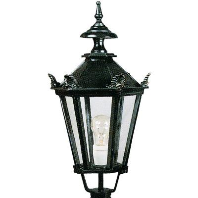 KS Verlichting Nostalgische lantaarn lampBergum K7 met kronen - zwart - 1511