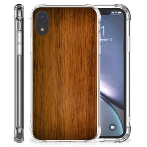 Apple iPhone Xr Stevig Telefoonhoesje Donker Hout