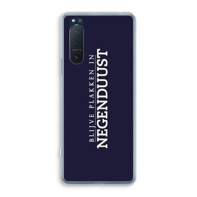 Blijve plakken in Negenduust: Sony Xperia 5 II Transparant Hoesje