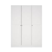 Leen Bakker - Kledingkast Lynn 3-deurs - 200x147x62 Cm - Spaanplaat - Wit