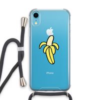 Banana: iPhone XR Transparant Hoesje met koord