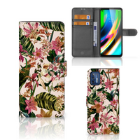 Motorola Moto G9 Plus Hoesje Flowers - thumbnail