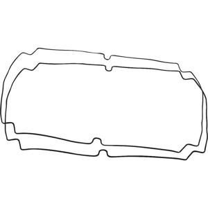 Hammond Electronics 1554YGASKET Afdichting Silicone Zwart (l x b x h) 300 x 240 x 3 mm 1 set(s)