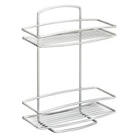 Metaltex Onda Doucherek 2 Etages 26x11x35 cm Zilver Metaltex Onda Doucherek 2 Etages 26x11x35 cm Zilver