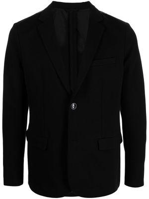 Emporio Armani blazer à simple boutonnage - Noir