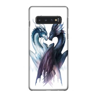 Yin Yang Dragons: Samsung Galaxy S10 4G Volledig Geprint Hoesje