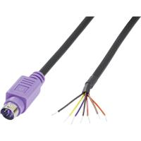 BKL Electronic 0204097 Miniatuur-DIN-connector Stekker, recht Aantal polen: 6 Violet 1 stuk(s)