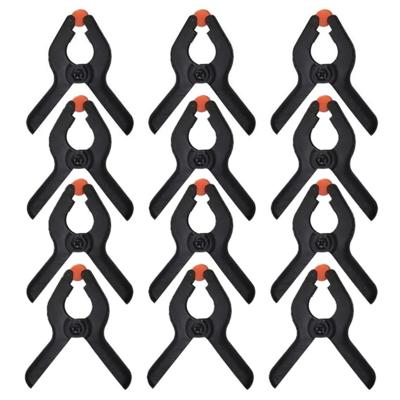 Benson Mini zeilklem/hobby clip set van 12x - 6 cm - kunststof - Dekzeil klemmen - Camping/outdoor