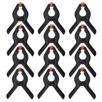 Benson Mini zeilklem/hobby clip set van 12x - 6 cm - kunststof - Dekzeil klemmen - Camping/outdoor