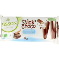 Bisson Stick choco melkchocolade bio