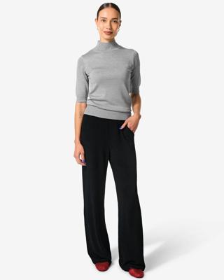 HEMA Damesbroek Erin glitter zwart (zwart)