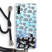 Poezen: Huawei P Smart Pro Transparant Hoesje met koord